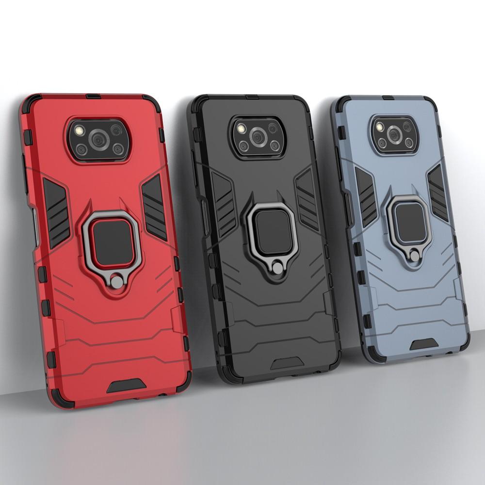 Ốp lưng cho Xiaomi Poco X3 NFC X3 Pro iron man chống sốc kèm nhẫn xoay chống xem video bảo vệ camera