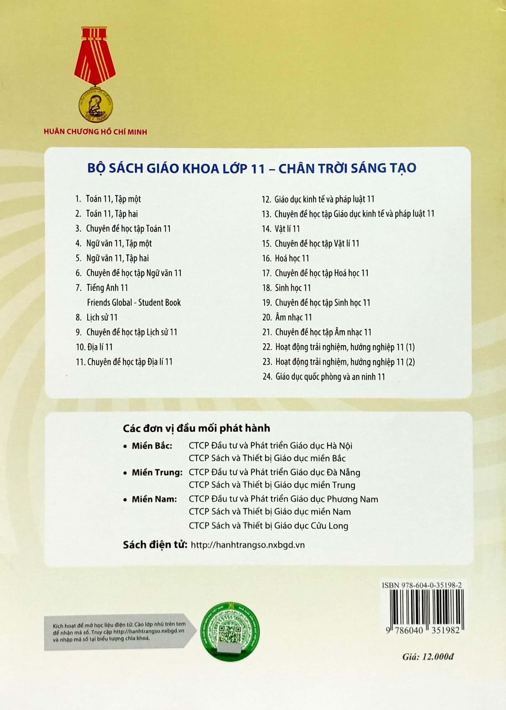 Chuyên Đề Học Tập Ngữ Văn 11 (Chân Trời Sáng Tạo) (2023)