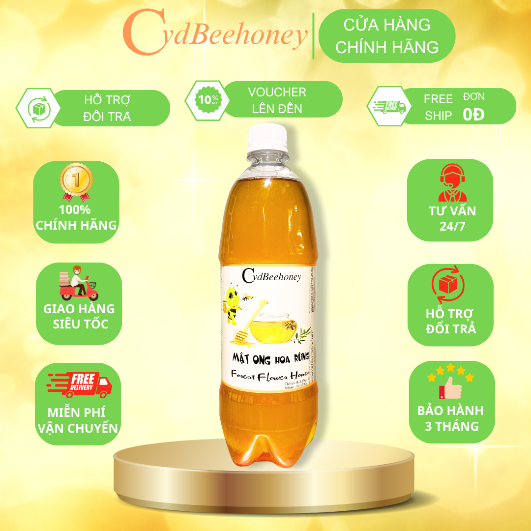 Mật Ong Hoa Rừng 1000ml CvdBeehoney - Forest Flower Honey