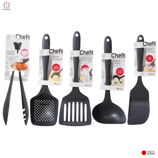 Xẻng Lật Thức Ăn Có Rãnh Kokubo Chef's Đồ Dùng Nhà Bếp Chuyên Nghiệp