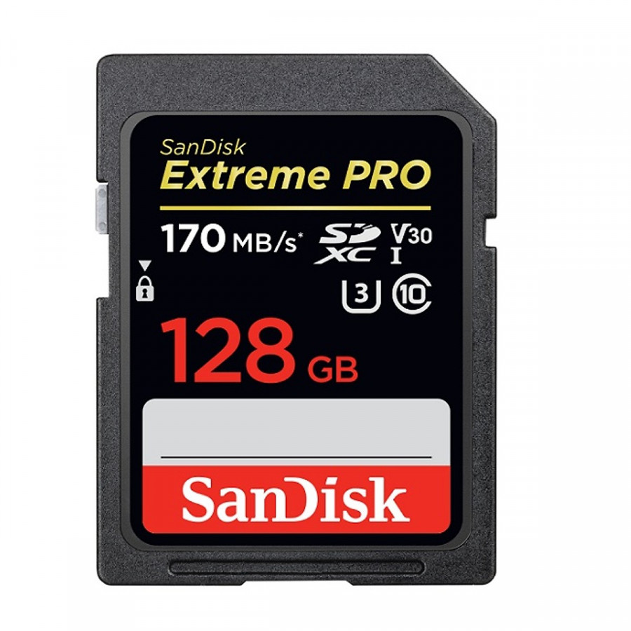 Thẻ Nhớ SDXC SanDisk Extreme Pro 170Mb/s - 128Gb - Hãng nhập khẩu