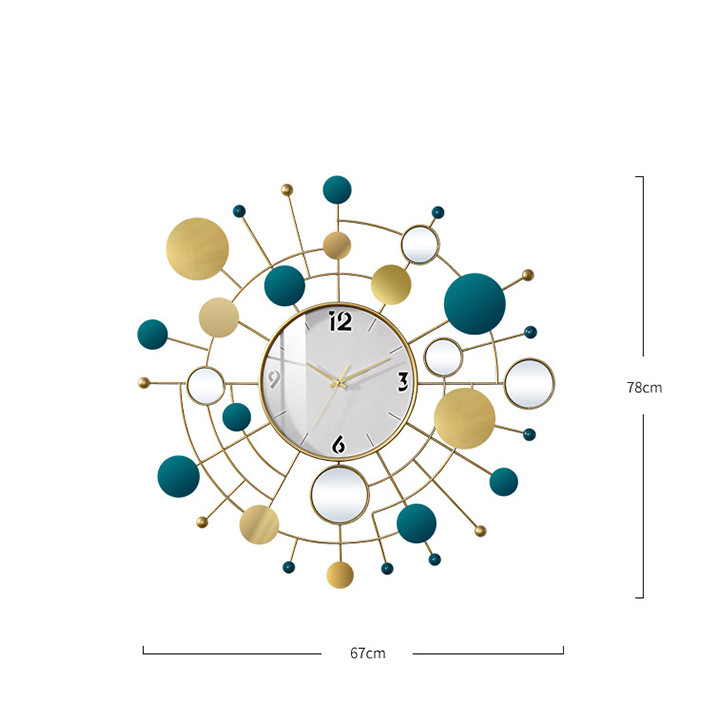 Đồng hồ treo tường hình tròn nghệ thuật