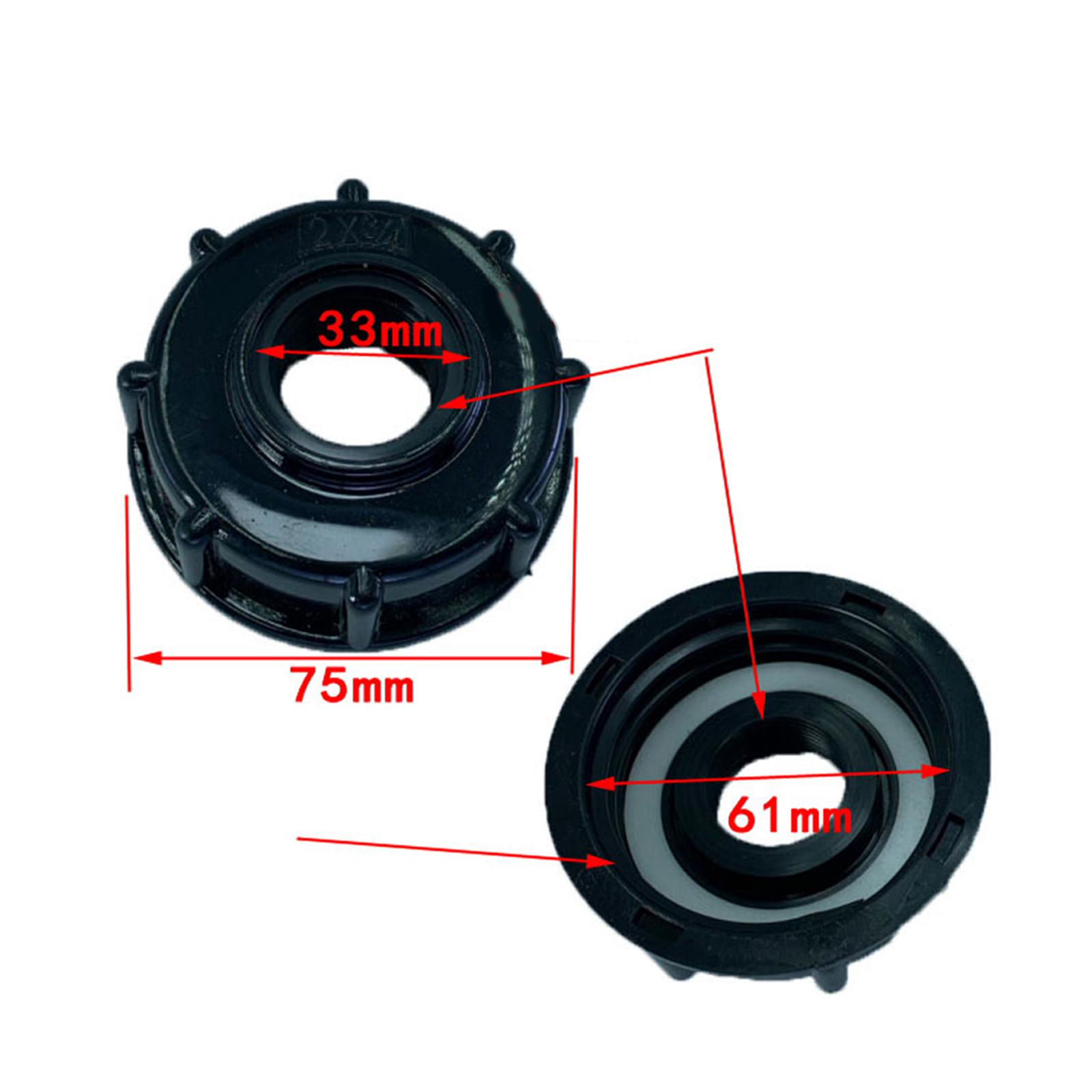 IBC Tank Adapter 3/4'' Coarse Thread S60x6 Drain Plug Water Connector Hose Drain Plug Replacements Fitting for 1000L IBC Tank