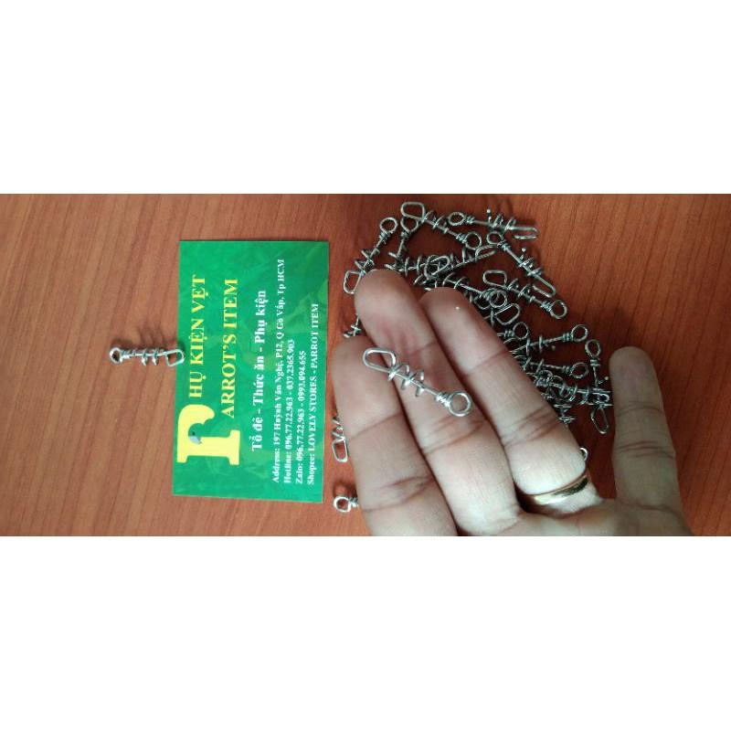 1 CÁI MÓC GÀI XÍCH CHÂN DẠNG XOẮN SIÊU CHẮC CHẮN (INOX CAO CẤP)