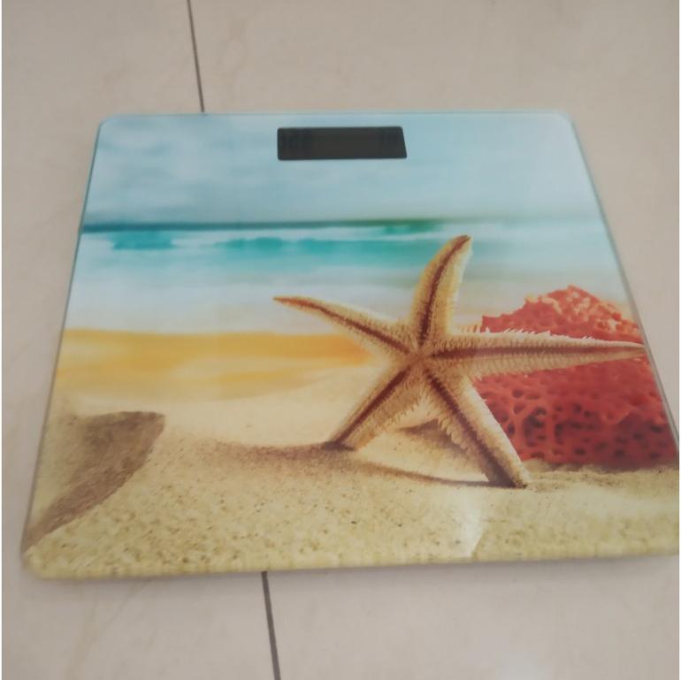 Cân Sức Khỏe Điện Tử ABG Khả Năng Cân 180 Kg, Mặt Cân Kính Cường Lực 28x28Cm Có Hoạ Tiết Lịch Sự Đẹp Mắt· - Hàng Chính Hãng