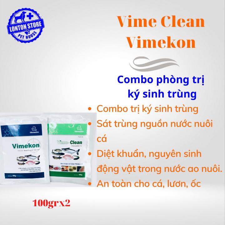 Combo - Xử lý nước, phòng và diệt ký sinh trùng cho cá,100gr/goi