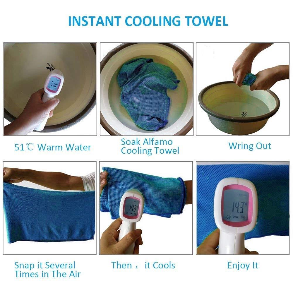 Instant Relief Cooling ice Towel Microfiber Sweat Towel Sports/Fitness/Gym/Yoga