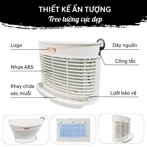 Đèn bắt muỗi Nion CN100 - Hàng chính hãng