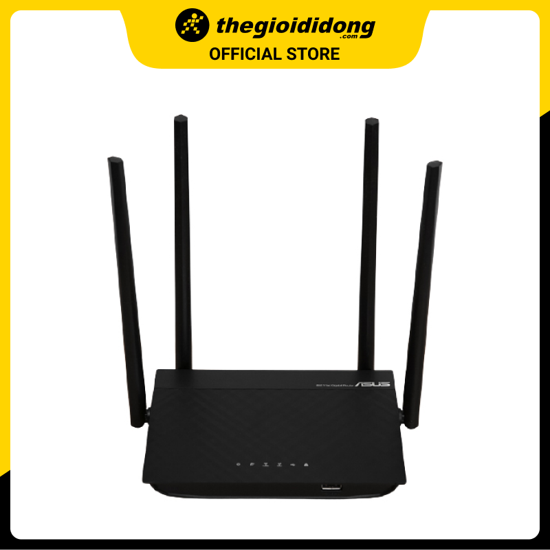 Bộ Phát Sóng Wifi Router Chuẩn AC1300UHP Băng Tần Kép Asus AC1300 Đen - Hàng chính hãng