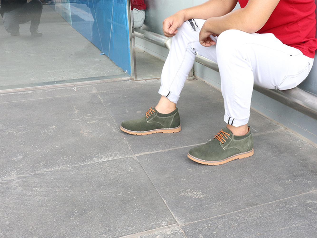 GIÀY TĂNG CHIỀU CAO GIÀY CAO DÀNH CHO NAM GIỚI T&TRA T68 DA LỘN - CAO 5CM GIÀY ĐỘN NAM CAO VƯỢT TRỘI