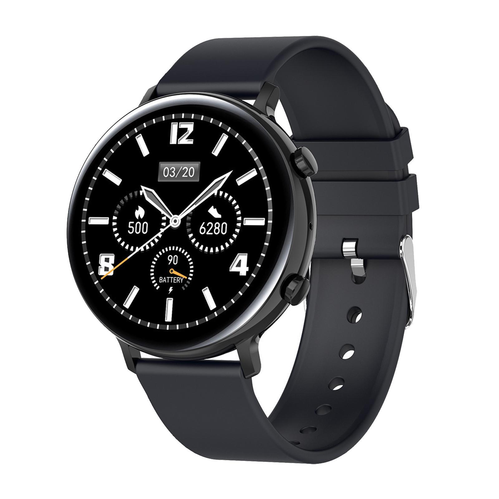 Sports Smartwatch Fitness Tracker Calorie Counter Pedometer Black