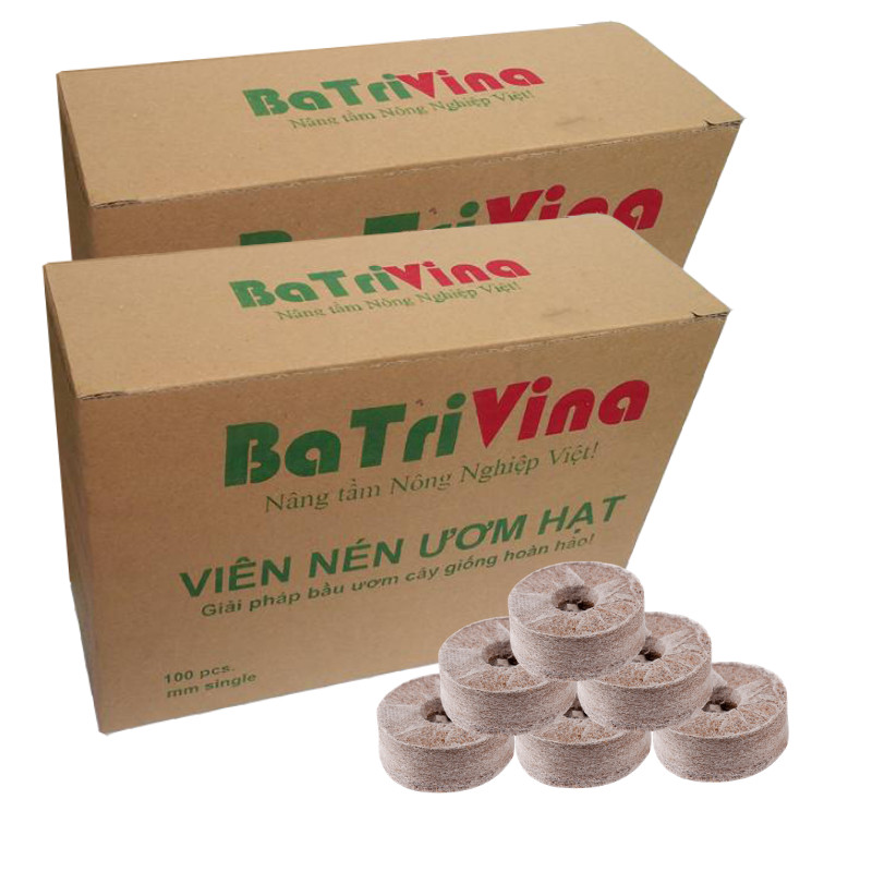 Hộp 200 Viên nén ươm hạt  - Viên nén xơ dừa BATRIVINA