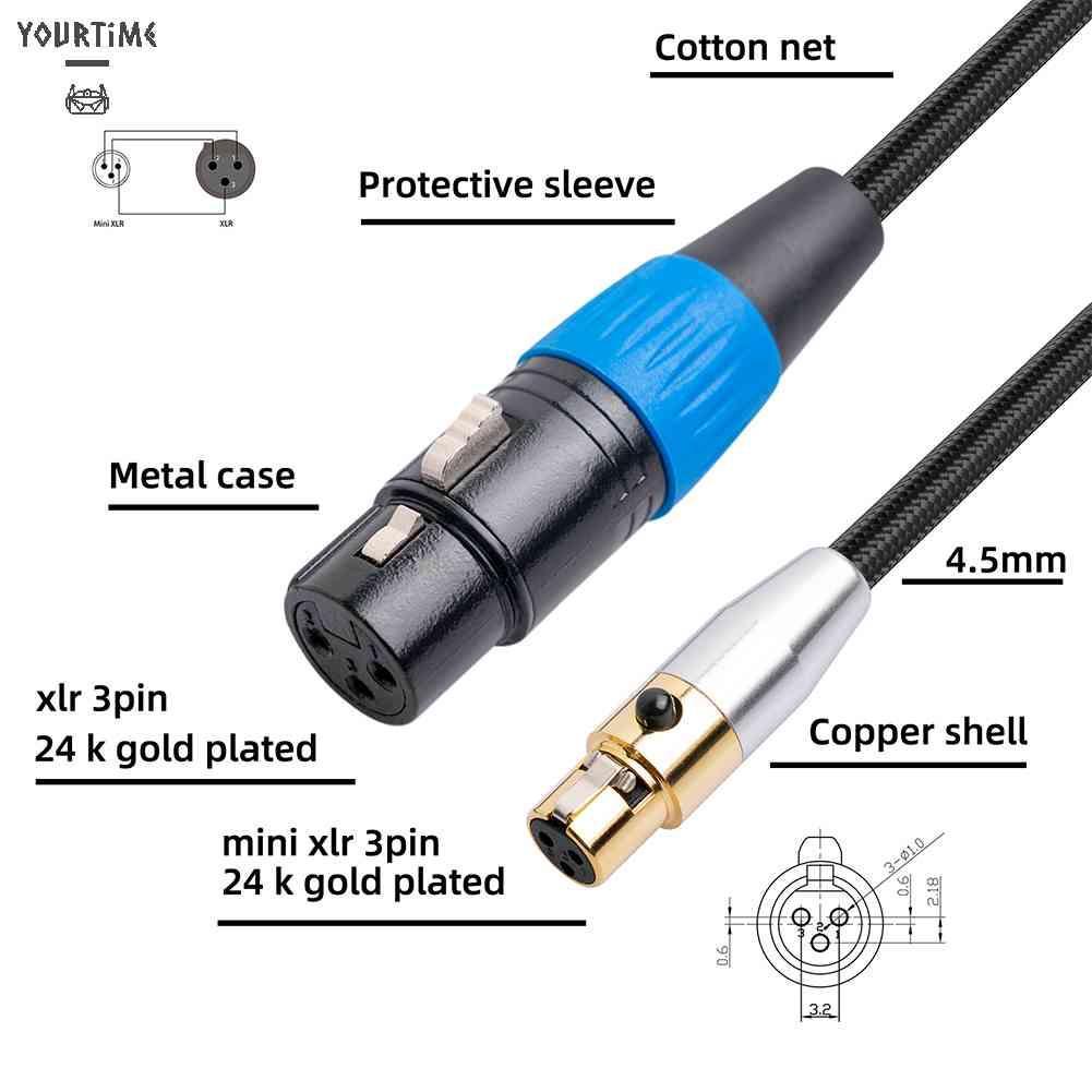 Bộ ĐiềU HợP Âm Thanh ChuẩN 3 Pin XLR Lỗ CắM Sang ĐầU CắM XLR