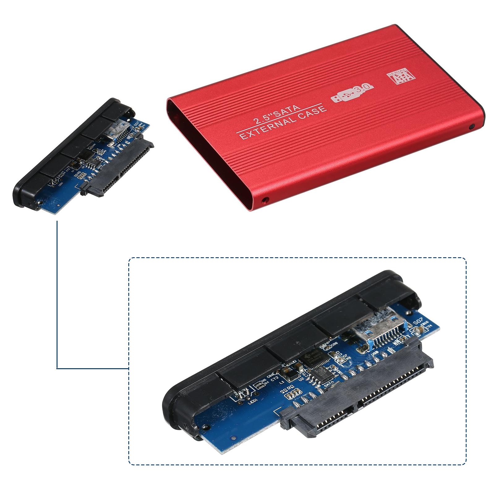 USB3.0 Portable Hard Disk Case 2.5 inch External SATA HDD/SSD Enclosure USB3.0 High-speed Transmit Aluminum Alloy Shell