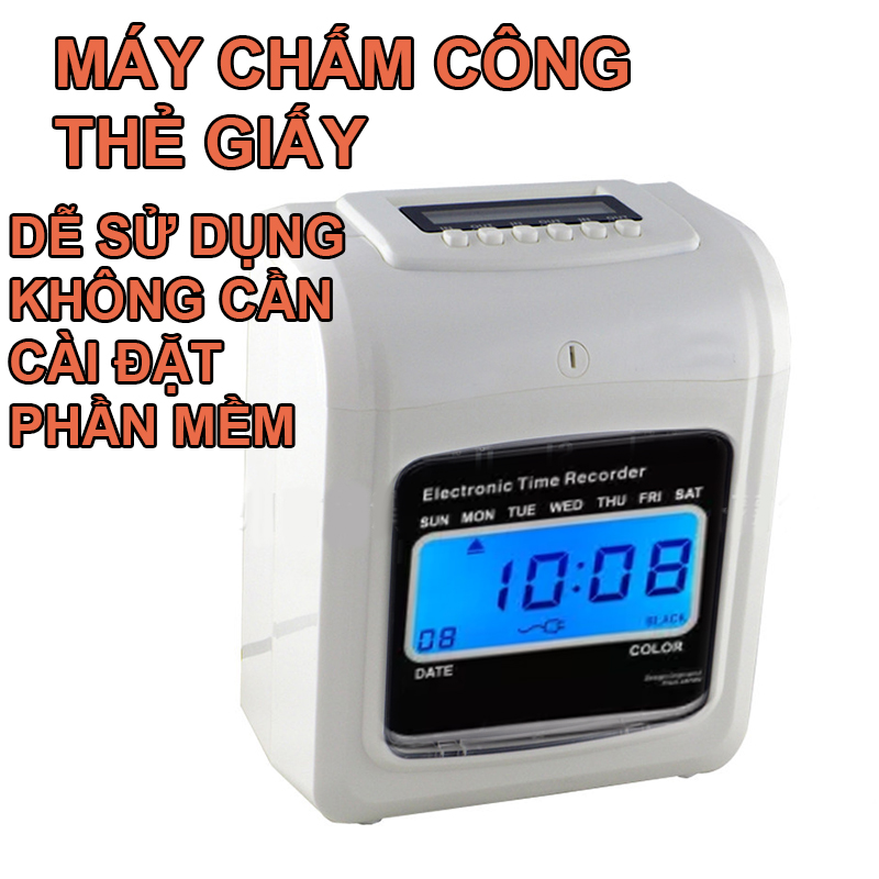 Máy chấm công bằng thẻ giấy Robotron RT-90D ( hàng chính hãng japan )