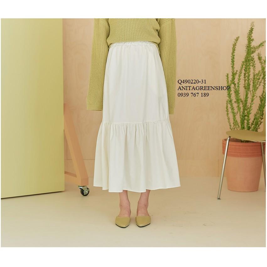 Q490220 CHÂN VÁY NỮ LƯNG THUN