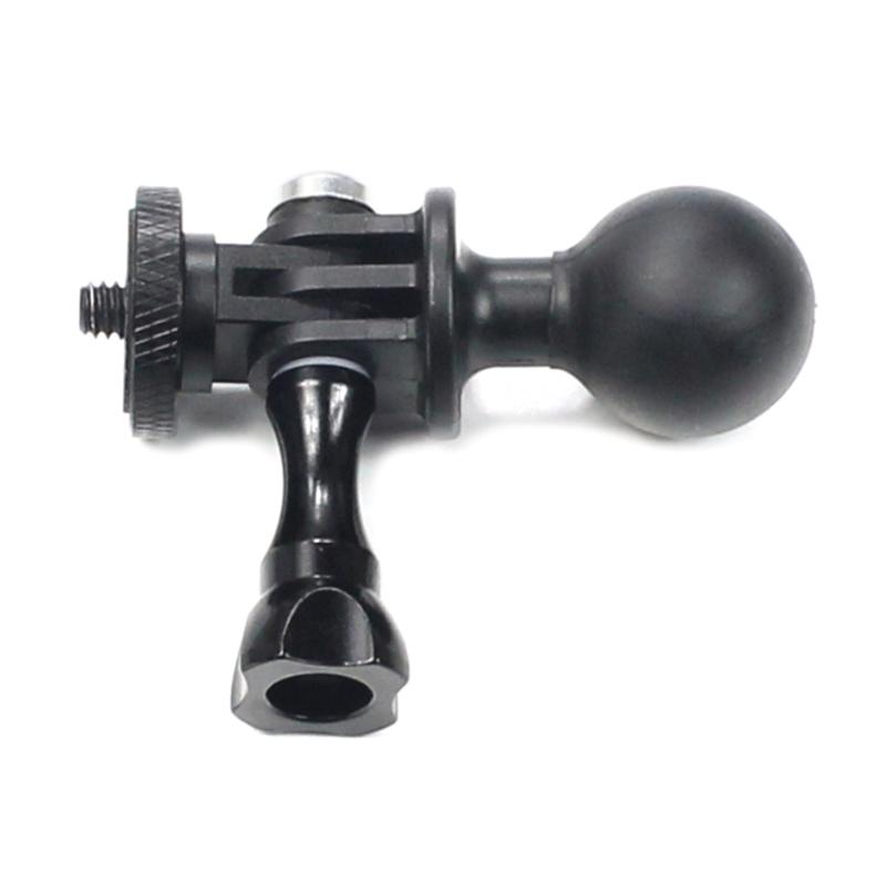 Máy ảnh bóng máy Tràn giá treo bộ chuyển đổi cơ sở 1inch cho GoPro 9 8 7 6 5 Camera hành động cho giá đỡ xe máy RAM