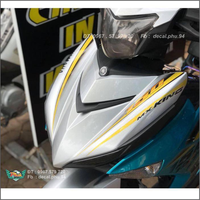 Tem Exciter 150 phối xanh lục bảo Crom