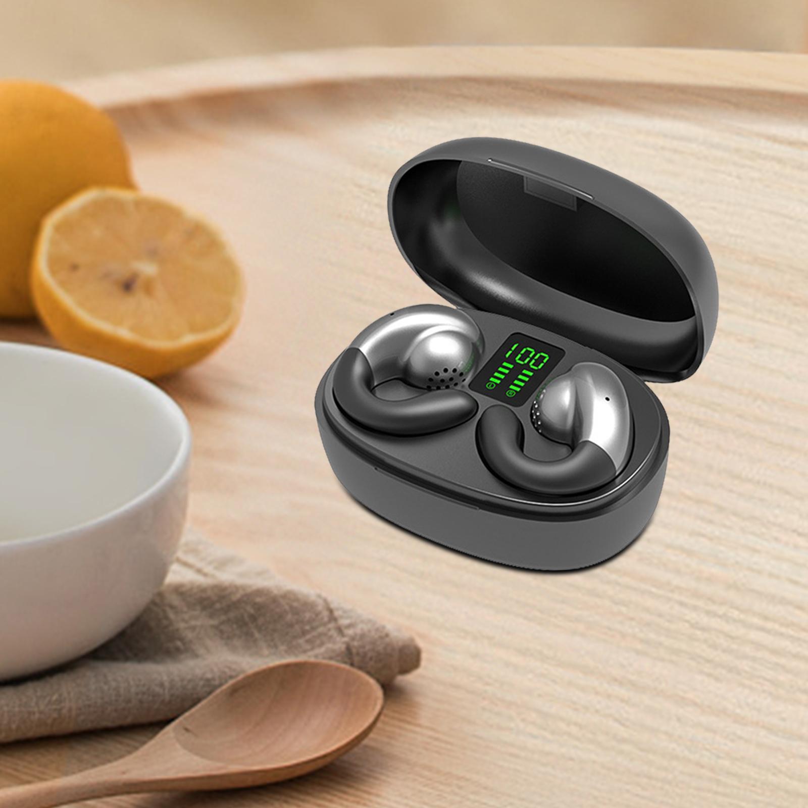 Clip Headphones V5.3 Noise Cancelling for Workout Working Computer