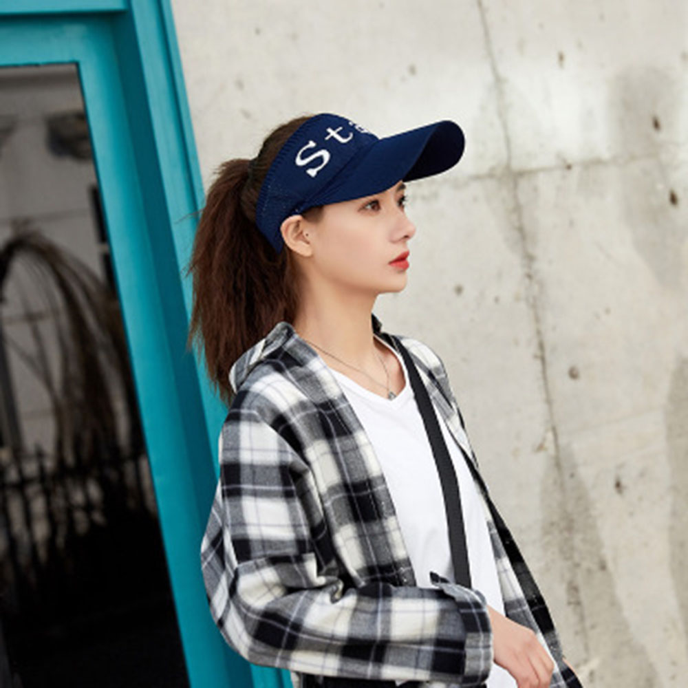 MŨ THỂ THAO NAM NỮ HỞ CHÓP CÓ CO DÃN NÓN CHỐNG NẮNG UNISEX THÊU CHỮ NHIỀU MÀU THOÁNG MÁT CÓ CO DÃN- SMICE HOUSE