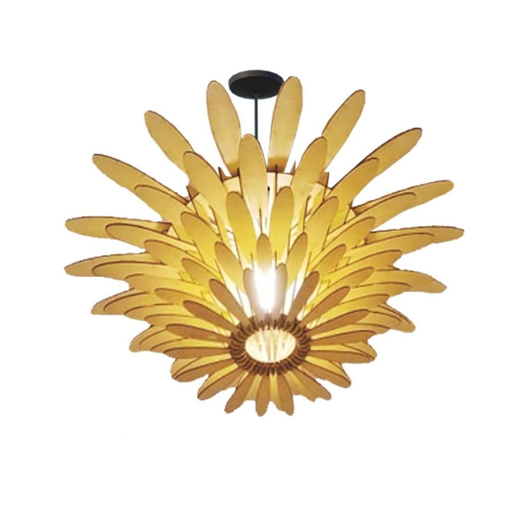 Đèn gỗ hoa cúc x 10 bộ