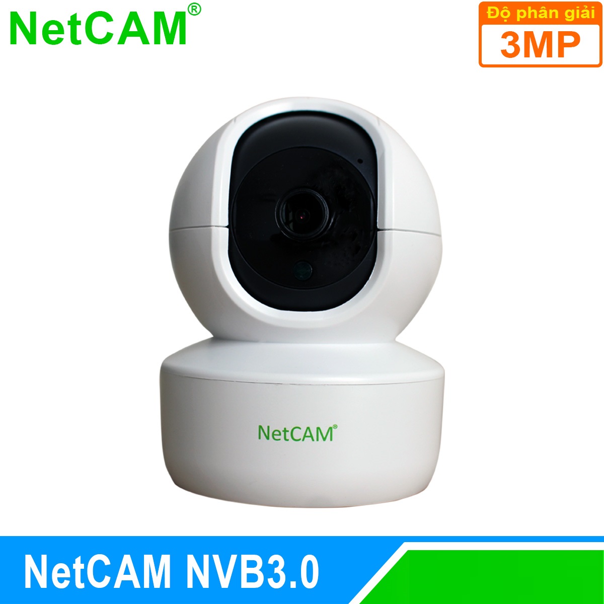 Camera IP WiFi Quay Quét 360 độ NetCAM NVB3.0, độ phân giải 3.0MP - Hàng Chính Hãng