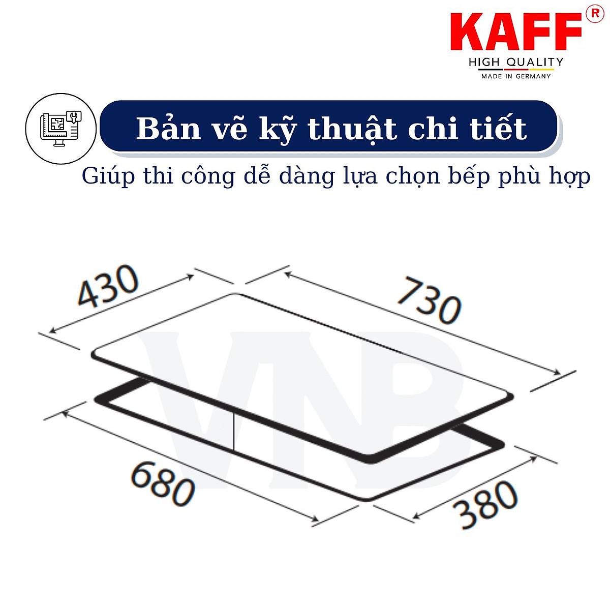 Bếp âm từ hồng ngoại đôi kết hợp nhập khẩu Germany KAFF KF-IH68N - Hàng Chính Hãng