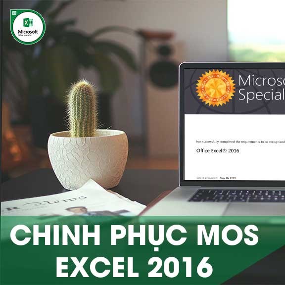 Khóa học online Chinh phục chứng chỉ MOS EXCEL 2016 Tin học Cộng