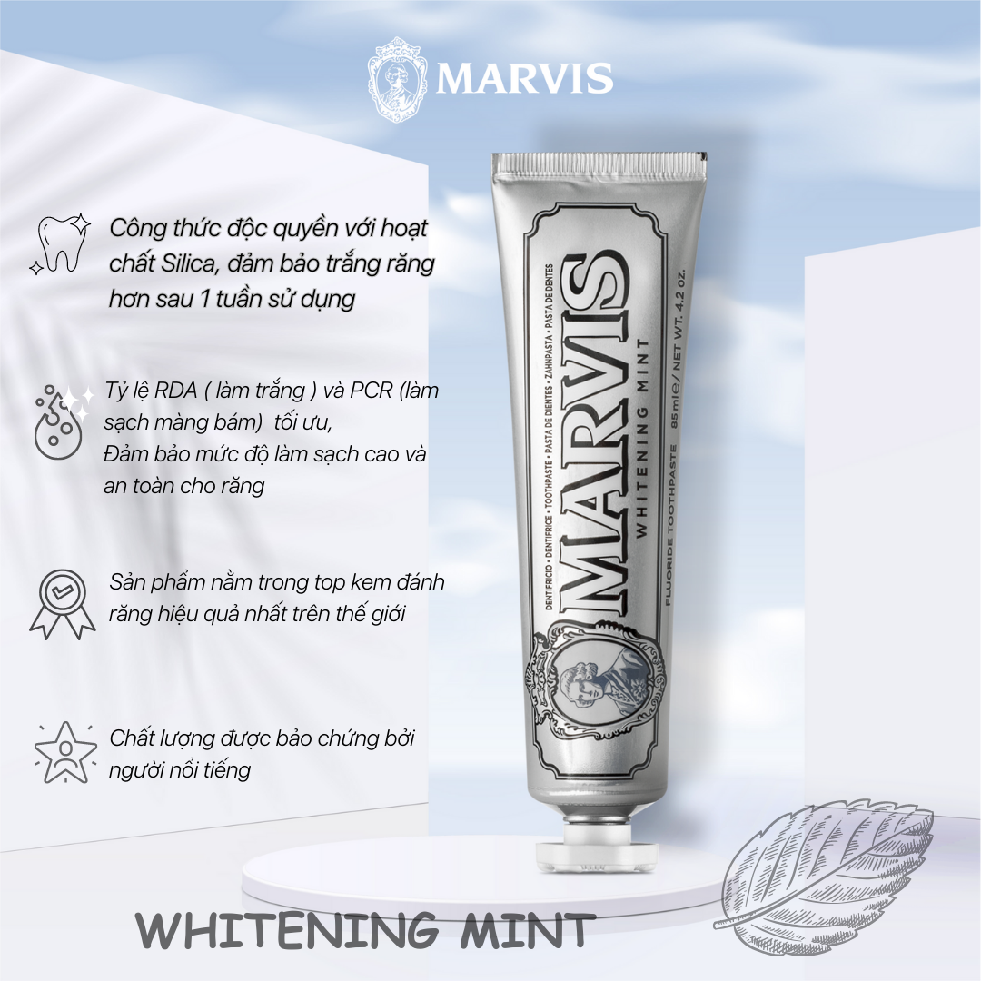 Kem đánh răng Marvis Toothpaste 85ml-75ml nhiều mùi hương