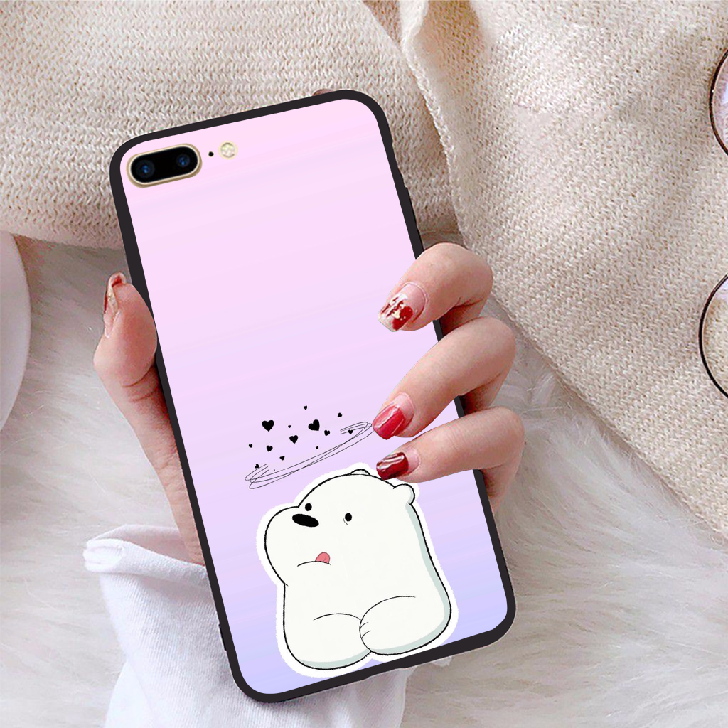 Ốp lưng dành cho iPhone 7 Plus viền dẻo TPU bộ sưu tập Chúng ta là gấu - Hàng chính hãng