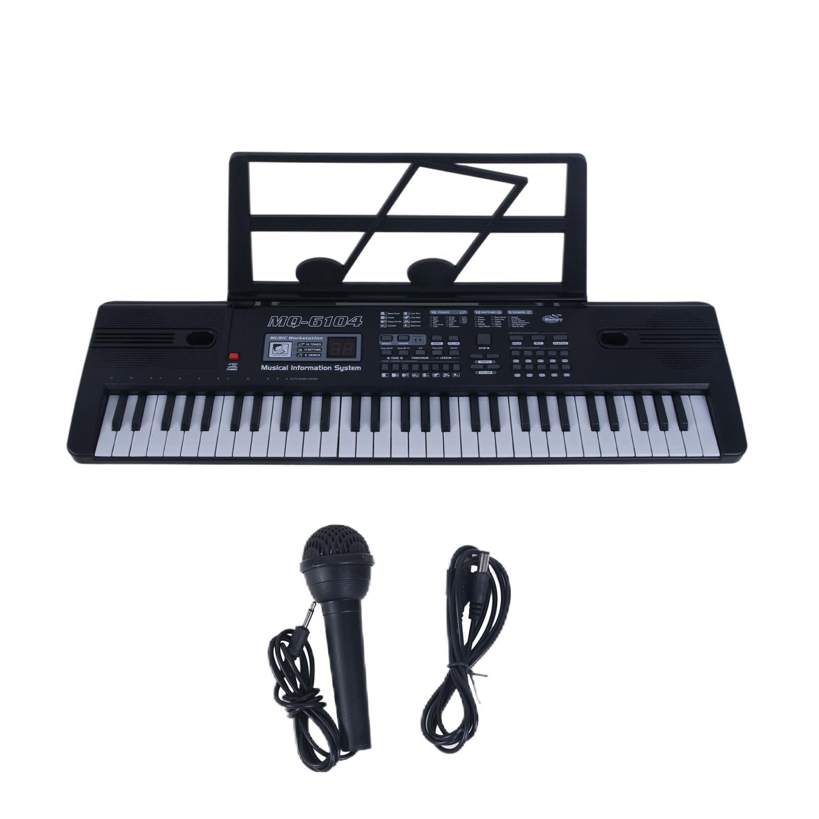 Piano Keyboard Electronic Musical Instrument with Microphone