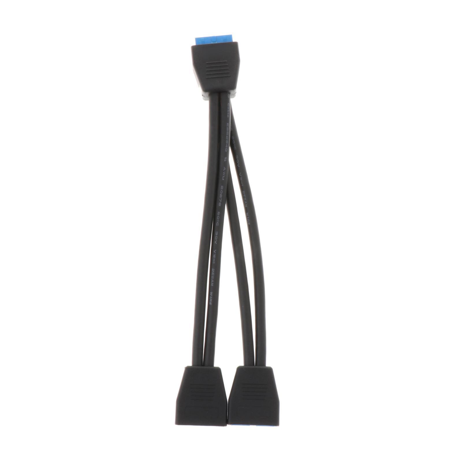 19 Pin USB Header USB3.0 Motherboard USB Splitter Internal USB Hub for Computer Motherboard