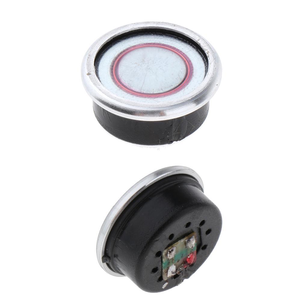 2x Micro Dynamic Microphone Cartridge Capsule Head 0.79in Dia For Microphone