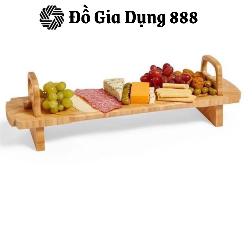 Khay Gỗ Phục Vụ Vonshef, Có Tay Cầm, Thiết Kế Độc Đáo, Nhập Đức
