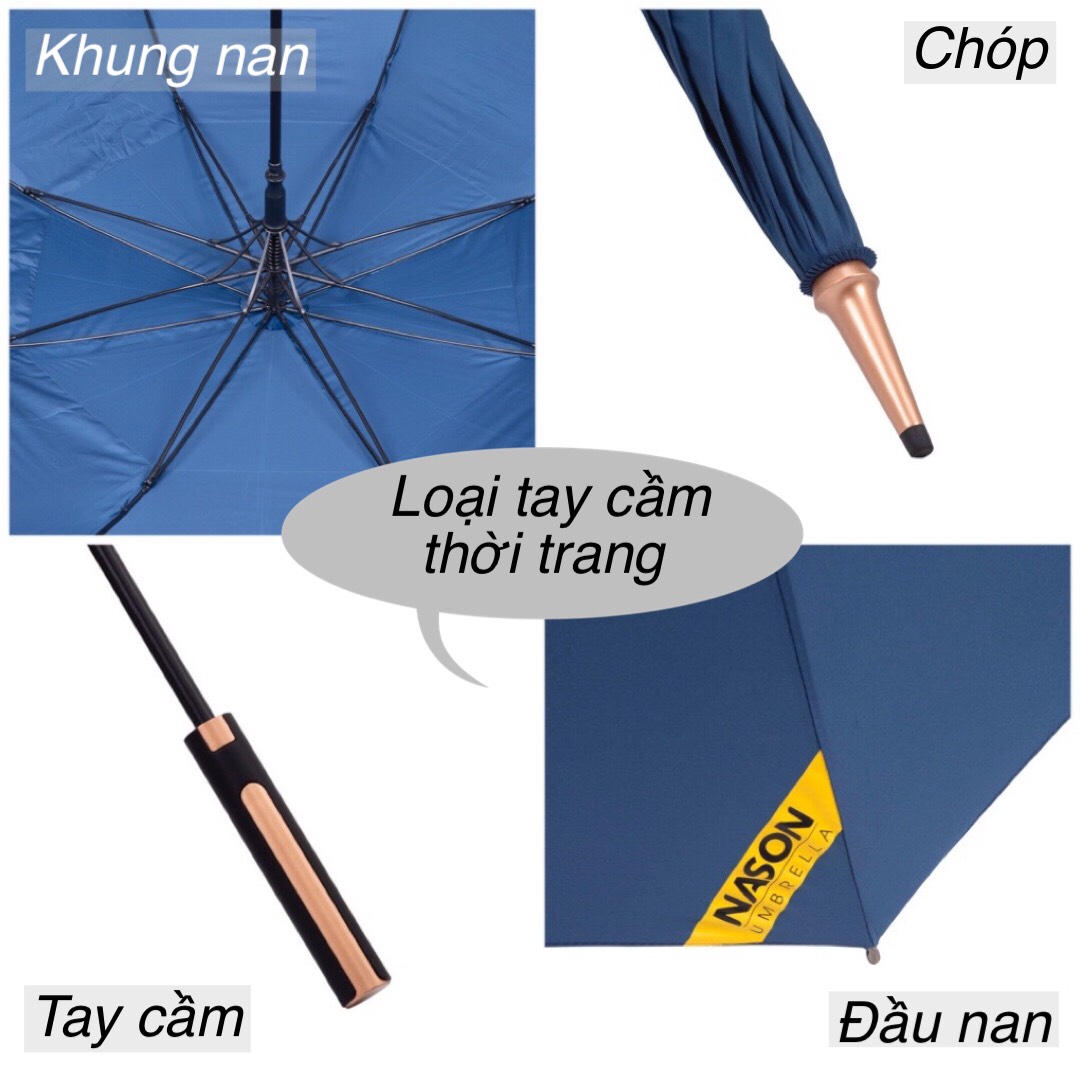 Ô dù Golf cao cấp 2 tầng NASON UMBRELLA ROYAL, chống lật, chống UV, tán rộng 30 inch