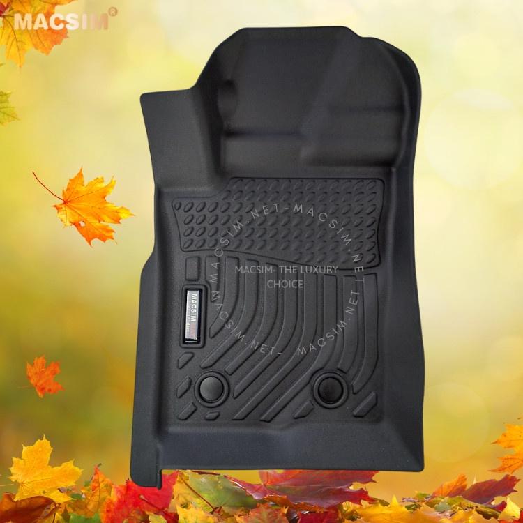 Thảm lót sàn xe ô tô Ford Ranger Raptor 2023 Nhãn hiệu Macsim chất liệu nhựa TPE cao cấp màu đen