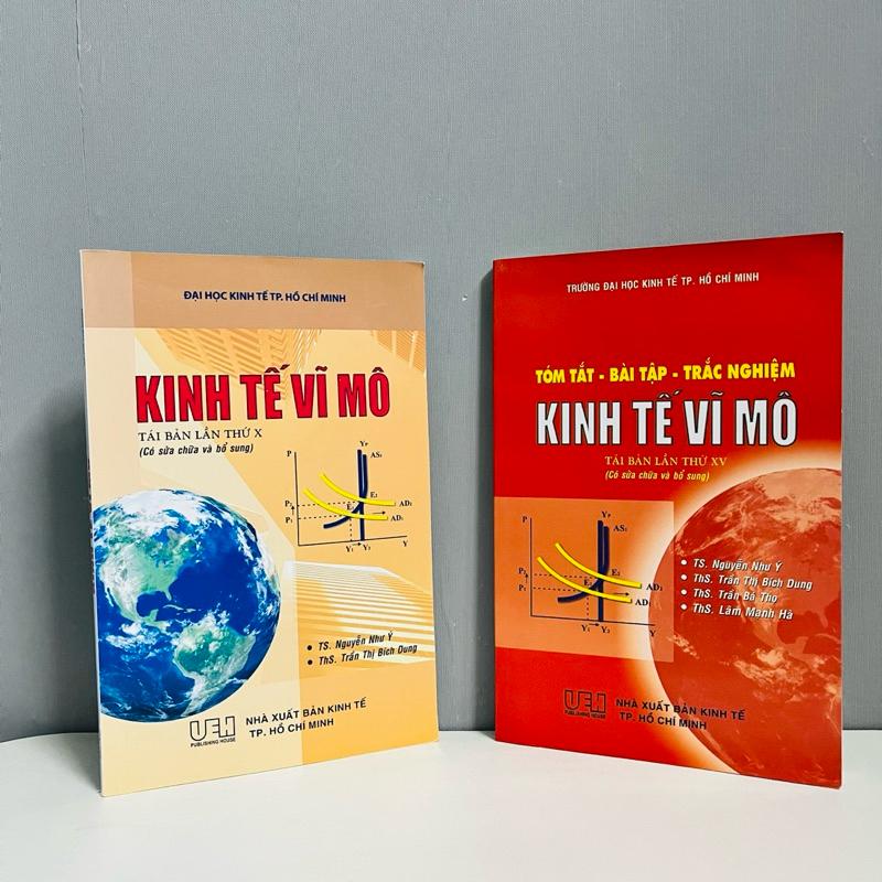 Sách - Combo Kinh Tế Vĩ Mô (Lý Thuyết + Bài Tập) - Trường ĐH Kinh Tế TP. Hồ Chí Minh