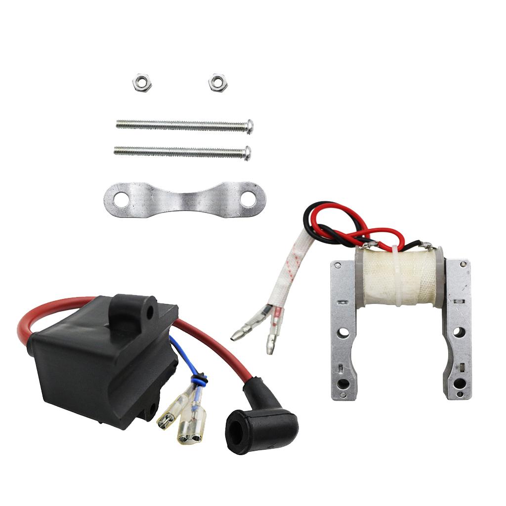 2Stroke 49-80cc Motorized Bike Engine Magneto Coil High CDI Spark Plug