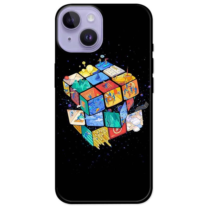 Ốp lưng dành cho Iphone 14 - Iphone 14 Plus - Iphone 14 Pro - Iphone 14 Pro Max - Rubik Vũ Trụ