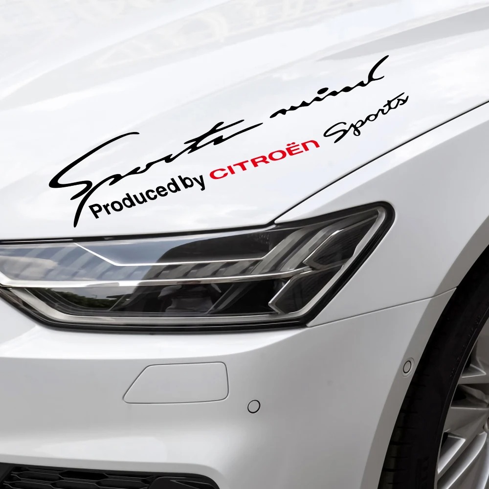 Tem decal dán chữ trang trí nắp capo, tem dán decal Sport mind prodeced by Sports.