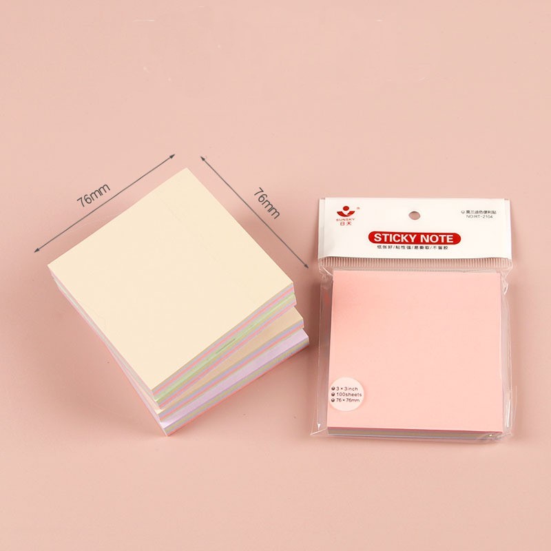 Tập 100 tờ giấy note ghi chú dày mịn Sticky Note 5 màu B192