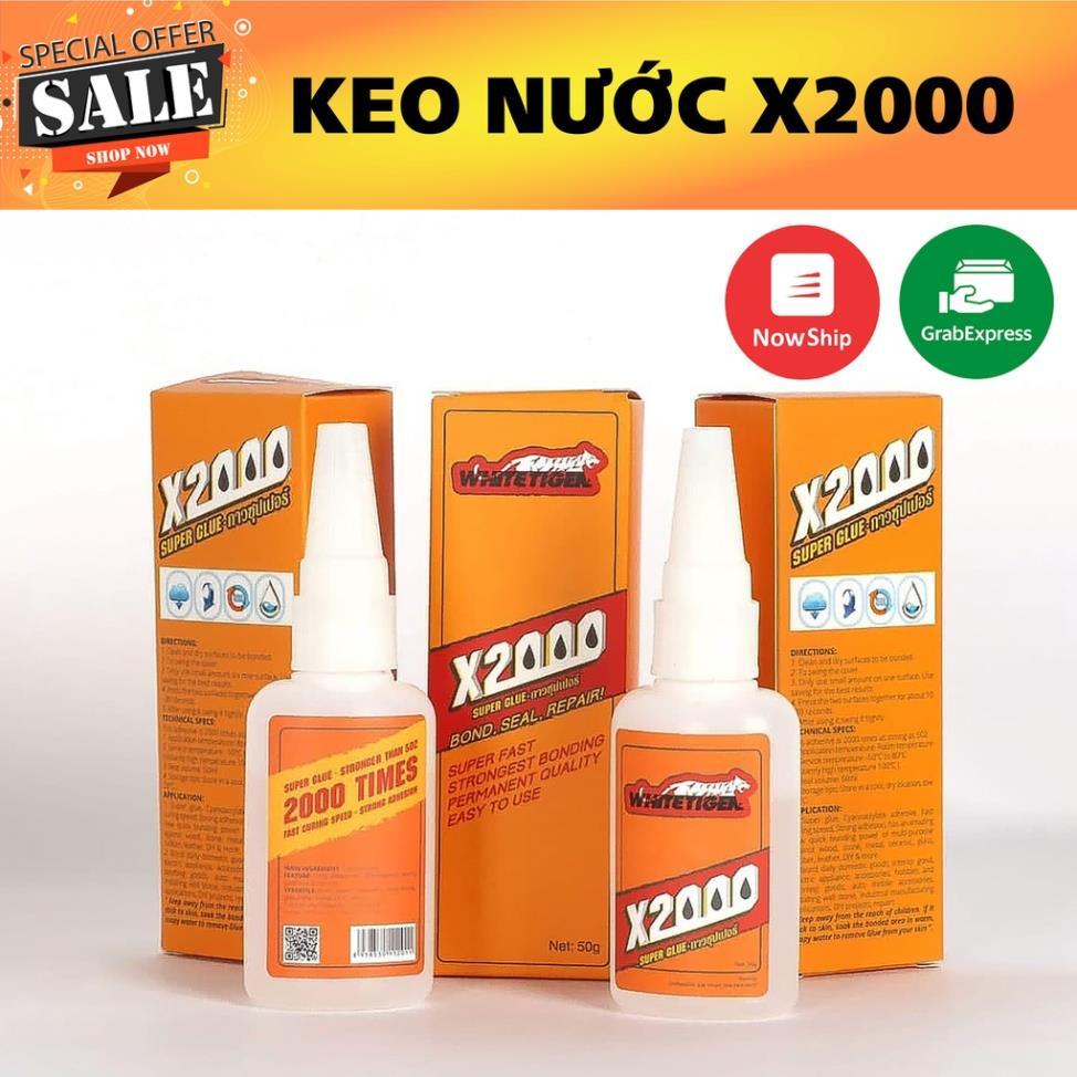 Keo Dán X2000 Siêu Dính, Keo Dán Đa Năng Dán Tất Cả Vật Liệu Bằng Gỗ, Vải, Gốm Sứ, Nhựa An Toàn Với Da Tay