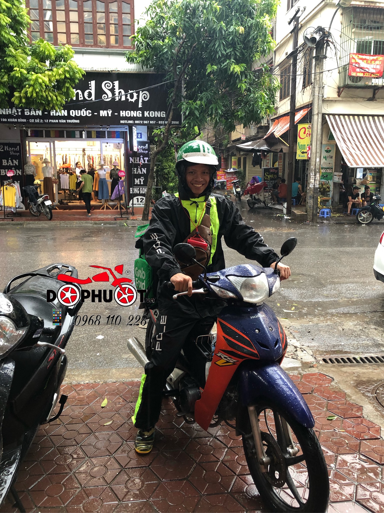 Áo mưa 2 lớp cao cấp Pole racing
