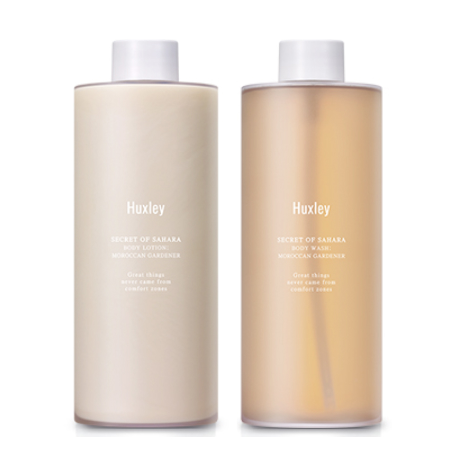 Bộ 2 Sản Phẩm Chăm Sóc Cơ Thể Huxley Body Duo ; Moroccan Gardener 300ml x 2 (Body Wash + Body Lotion)