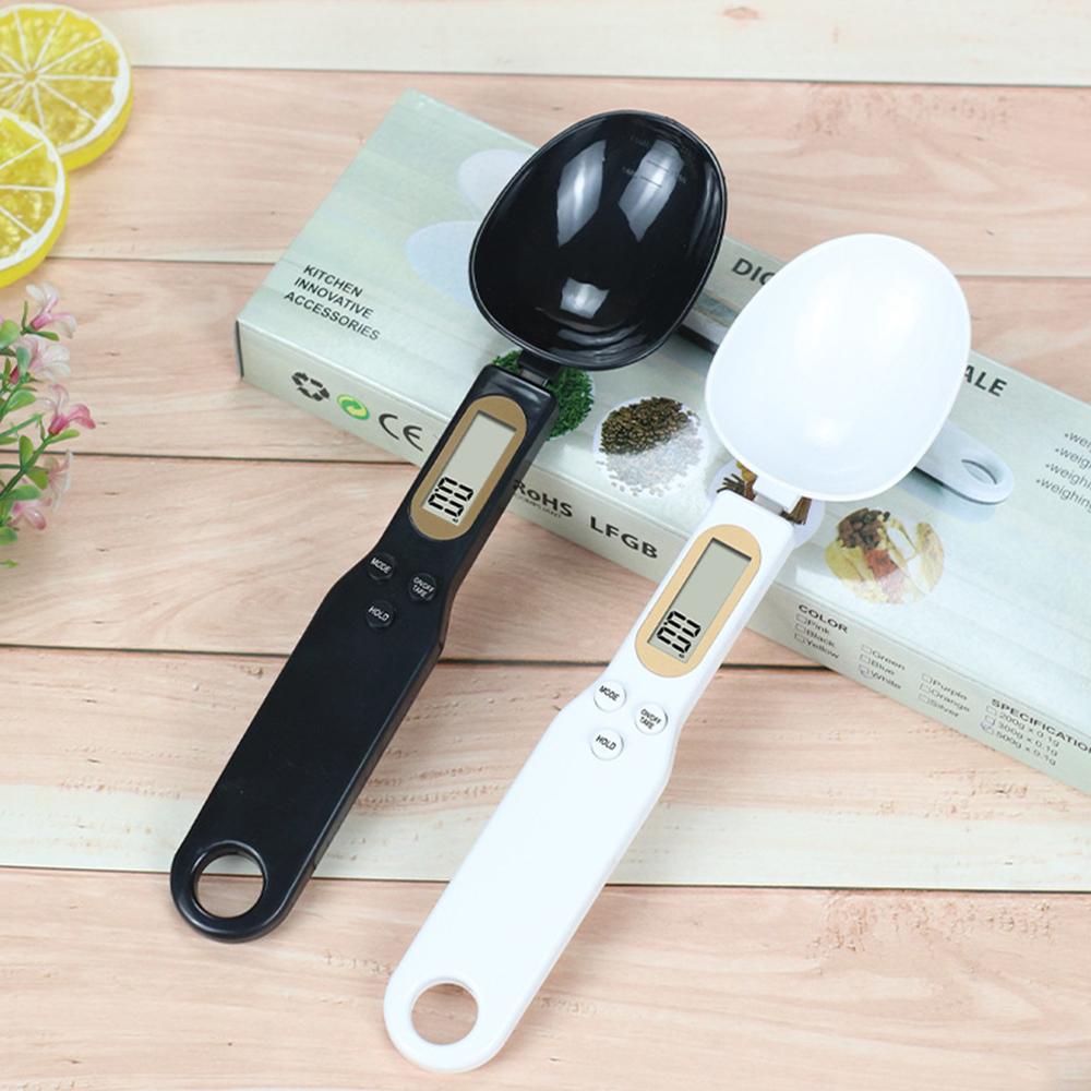 Digital Spoon Scale for Kitchen 500g/ 0.1g High Precision Portable Electronic Mini Scales LCD Display Unit Switchable/ Data Lock/ Tare Function Food Cooking Baking Scales