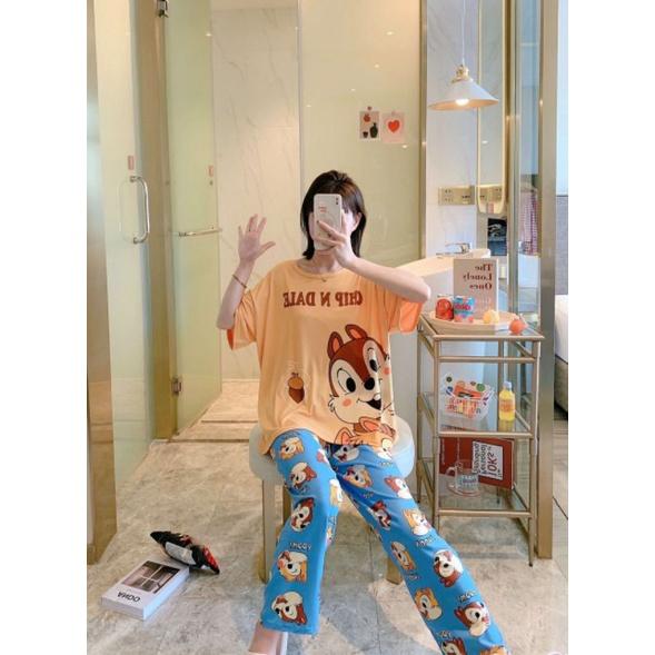 Đồ Bộ Nữ Mặc Nhà Mùa Hè Đồ Bộ Thun Tay Ngắn