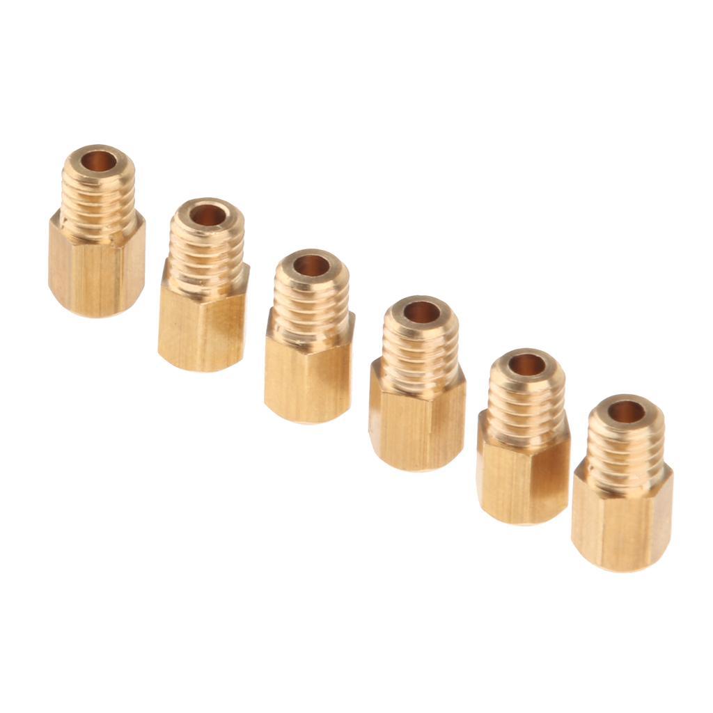 6Pcs Carburetor Carb  Head Style Main Jets 100 110 120 130 140 150