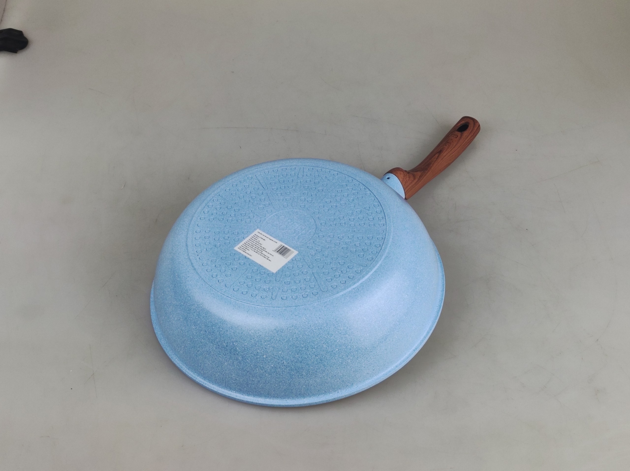 Chảo chống dính men đá xanh Sapphire 10 lớp Greencook GCP09 dùng được bếp ga, bếp hồng ngoại, bếp từ