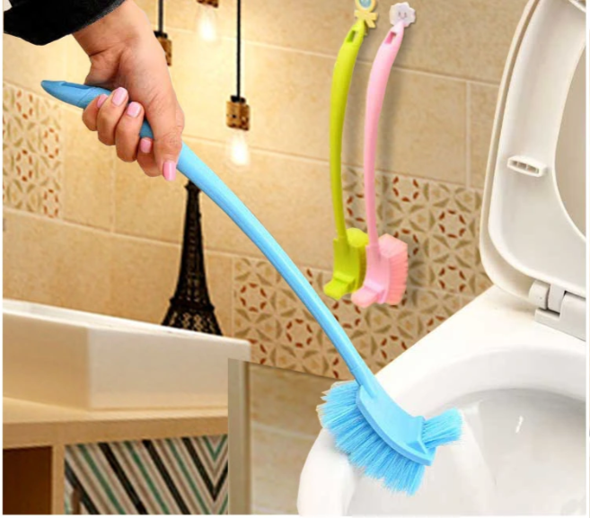 Chổi Cọ Bồn Cầu Chà Toilet  2 Đầu H101 - màu ngẫu nhiên