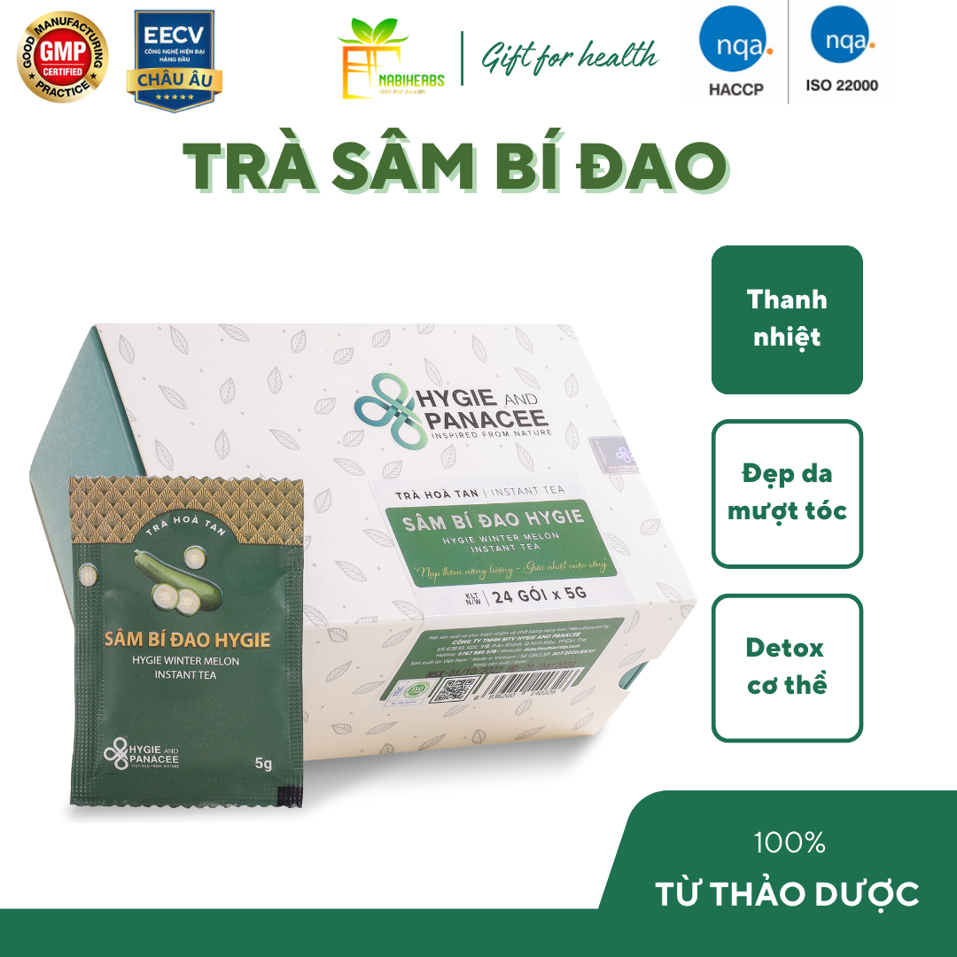 Trà Sâm Bí Đao Hygie - Đẹp da - Thanh nhiệt - Detox cơ thể